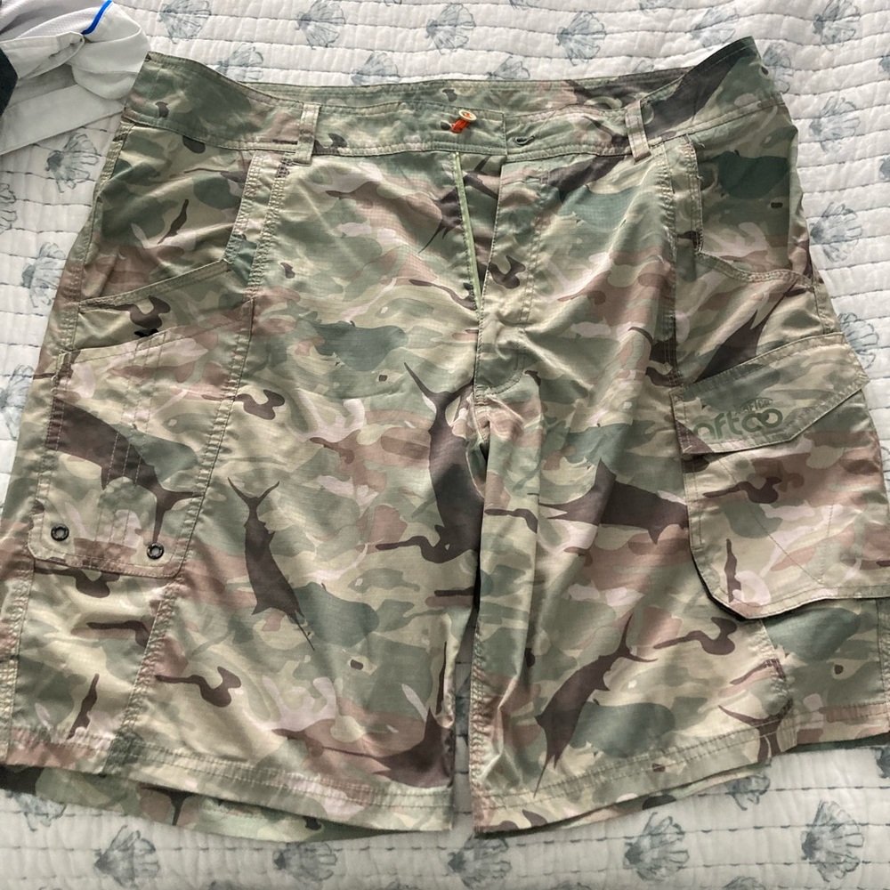 AFTCO Tactical Fishing Shorts camo 38